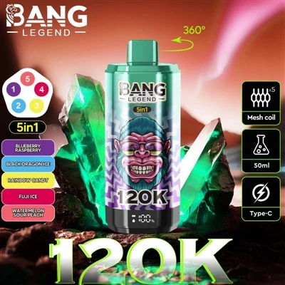 BANG LEGEND 120K, et permetrà experimentar el millor plaer