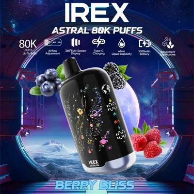 IREX Astral 80K: un cigarret electrònic d'un sol ús insígnia amb gran capacit...