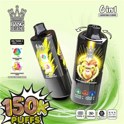 BANG LEGEND 150K Puffs 6 en 1: redefinint la capacitat, el sabor i els estànd...