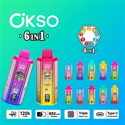 OKSO 120000 6in1: una anàlisi exhaustiva del sis-en-cigarret electrònic d'un ...