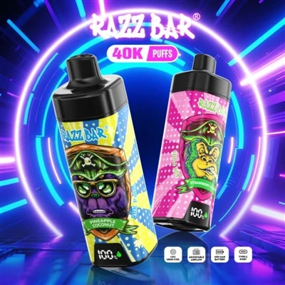 Cigarret electrònic d'un sol ús Razz Bar 40000: una experiència de vaporitzac...