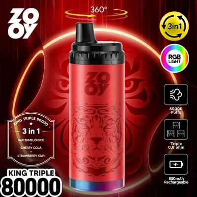 Vape d'un sol ús ZOOY KING 3-in-1 80000 Puff: innovació tecnològica i anàlisi...