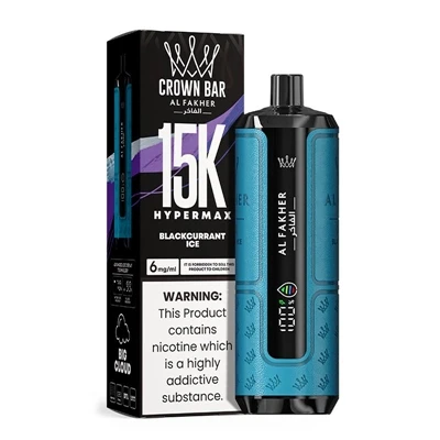AL Fakher Crown Bar Hypermax 15K: una opció de cigarret electrònic d'un sol ú...
