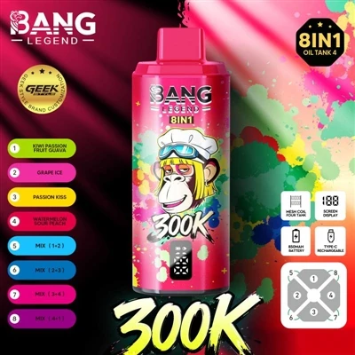 Bang Legend 300000: desbloqueja una nova experiència de cigarrets electrònics...
