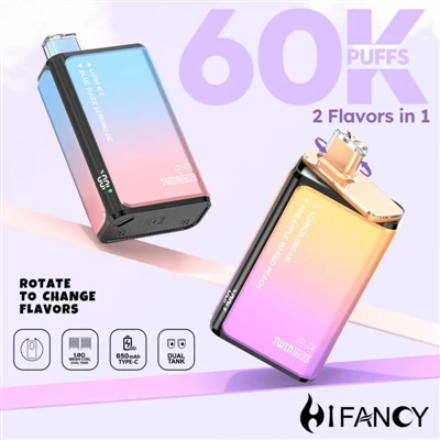 HIFANCY TWINS MAX 60K: una explosió de doble sabor, la teva aventura de gust ...