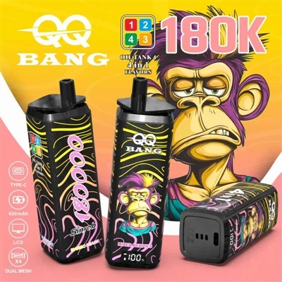 QQ BANG 180K 4en1: l'experiència de vaporització definitiva amb quatre sabors...