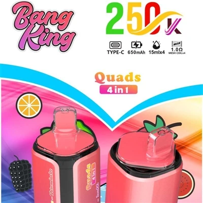 BANG KING Quads 250000 4IN1: una revolució-de gamma alta en el vaporitzador d...