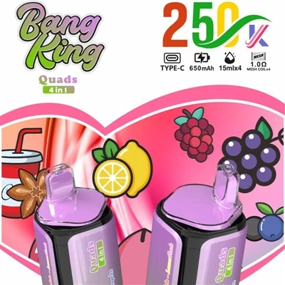 BANG KING Quads 4IN1 250000: una nova experiència en cigarrets electrònics d'...