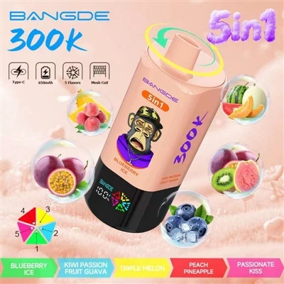 BANG DE 5IN1 300K: un dispositiu, cinc sabors, 300.000 bateria ultra-llarga d...