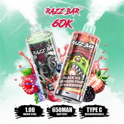 Razz Bar 65000+ Puffs: una cigarreta electrònica-que porta l'
