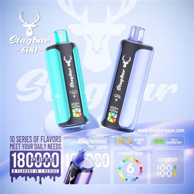 Stag Bar 6in1 180K Puffs: un dispositiu que fa sis feines, això és veritablem...