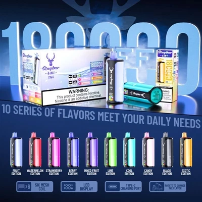 Stag Bar de 6 polzades1 180K Puffs: un dispositiu que no li agrada que se li ...