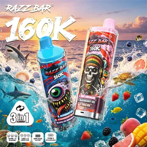 RazzBar 160K 3 en 1: quan vaping evoluciona d'un 