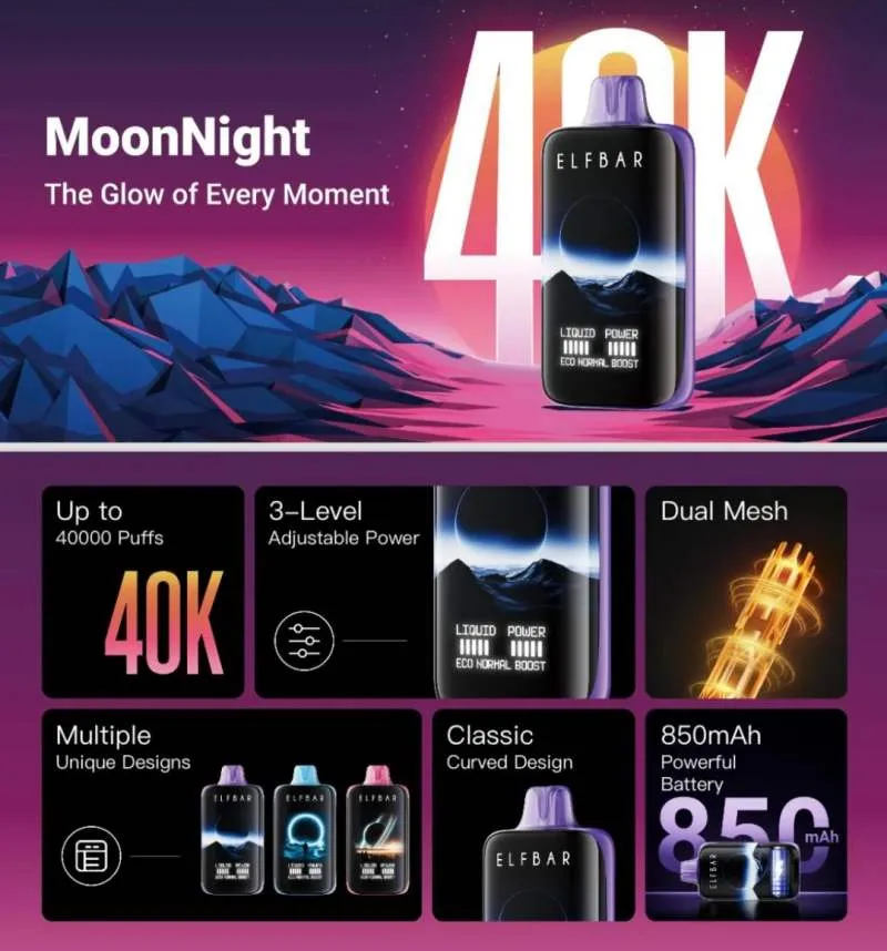ELFBAR MOONNIGHT 40000 1 ELFBAR MOONNIGHT 40000 1
